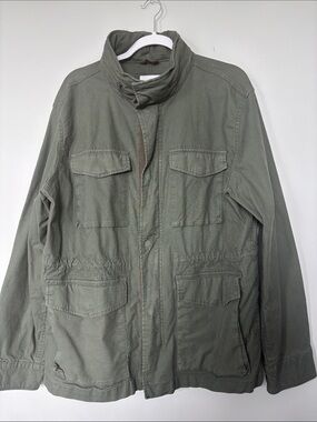 Old Navy Olive Field Jacket with Multiple Pockets